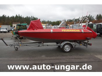 Πυροσβεστικό όχημα Buster Boot Fiskas RTB Alu Feuerwehrboot Mehrzweckboot Buster L Fiskars 50PS mit Anhänger: φωτογραφία 4