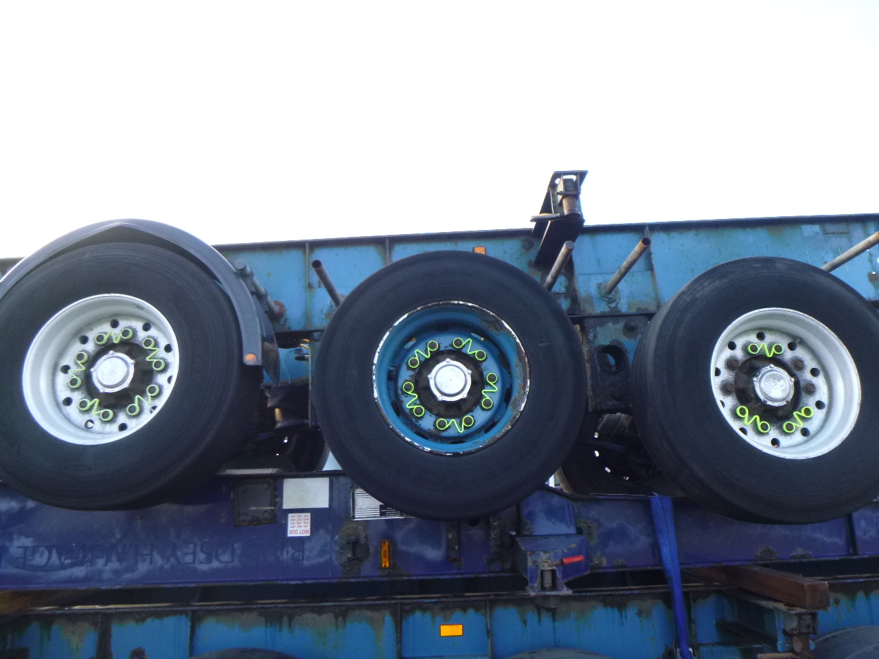 Επικαθήμενο μεταφοράς εμπορευματοκιβωτίων/ Κινητό αμάξωμα Crane Fruehauf Stack - 3 x container trailer 20-20-30-40 ft: φωτογραφία 10
