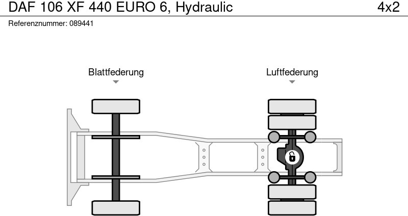 Τράκτορας DAF 106 XF 440 EURO 6, Hydraulic: φωτογραφία 13