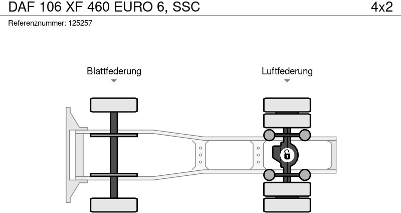 Τράκτορας DAF 106 XF 460 EURO 6, SSC: φωτογραφία 12