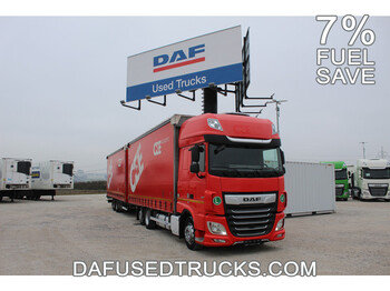 Φορτηγό μουσαμάς DAF FAR XF480 LOW DECK: φωτογραφία 1