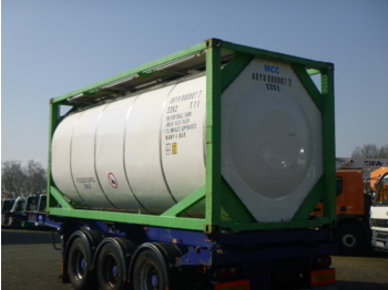Εμπορευματοκιβώτιο-δεξαμενή, Επικαθήμενο Danteco Food tank container inox 20 ft / 25 m3 / 1 comp: φωτογραφία 3