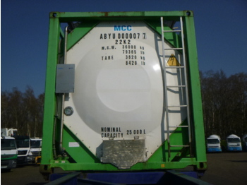 Εμπορευματοκιβώτιο-δεξαμενή, Επικαθήμενο Danteco Food tank container inox 20 ft / 25 m3 / 1 comp: φωτογραφία 5