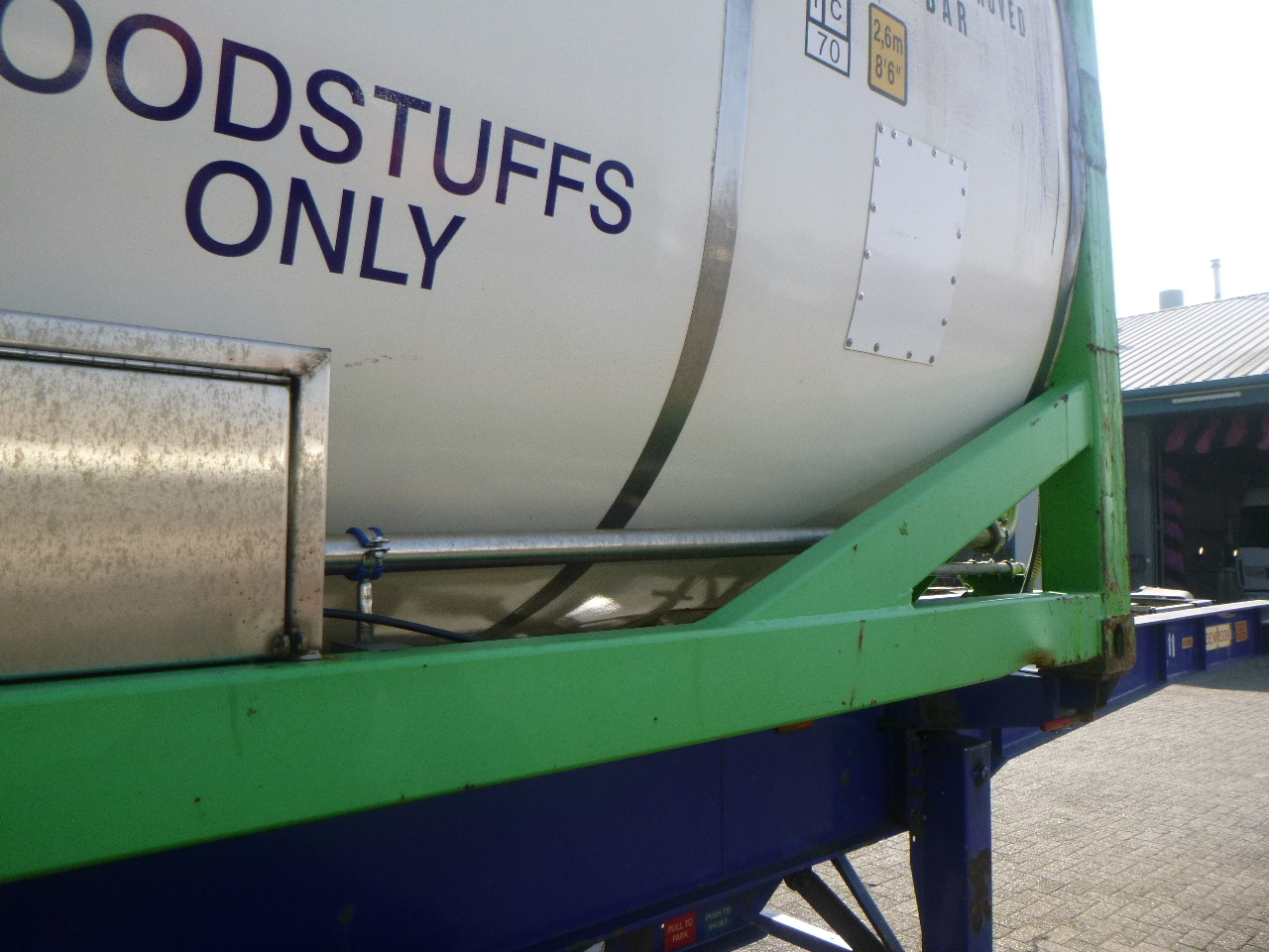 Εμπορευματοκιβώτιο-δεξαμενή, Επικαθήμενο Danteco Food tank container inox 20 ft / 25 m3 / 1 comp: φωτογραφία 9