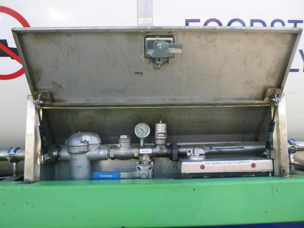 Εμπορευματοκιβώτιο-δεξαμενή, Επικαθήμενο Danteco Food tank container inox 20 ft / 25 m3 / 1 comp: φωτογραφία 10
