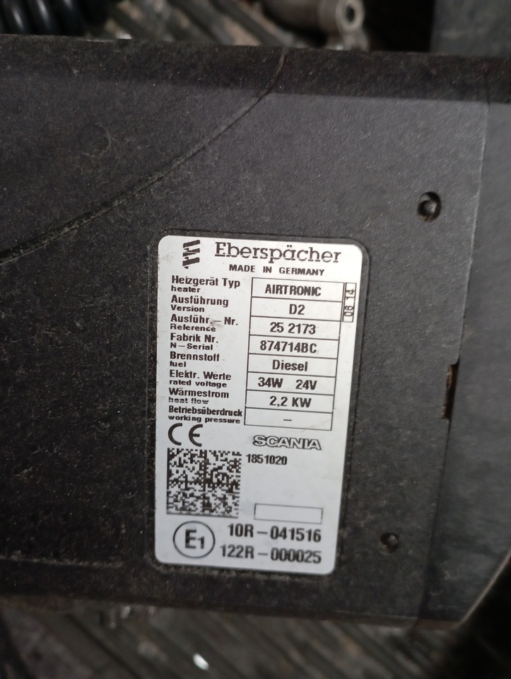 Γενικό ανταλλακτικό για Φορτηγό σασί Eberspacher Airtronic D2: φωτογραφία 2
