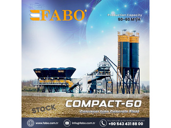 Νέα Εργοστάσιο σκυροδέματος FABO COMPACT-60 CONCRETE PLANT | CONVEYOR TYPE: φωτογραφία 1