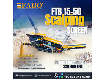 Νέα Κινητός σπαστήρας FABO FTB 15-50 Mobile Scalping Screen | Ready in Stock: φωτογραφία 1