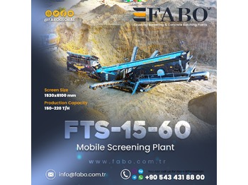 Νέα Κινητός σπαστήρας FABO FTS 15-60 Mobile Screening Plant | Tracked Screening Plant | Ready In Stock: φωτογραφία 1