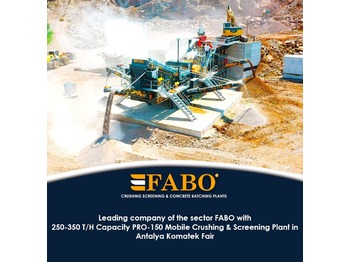 Νέα Μηχάνημα ορυχείων FABO MOBILE CRUSHING PLANT: φωτογραφία 1
