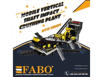 Νέα Κινητός σπαστήρας FABO MVSI 900 MOBILE VERTICAL SHAFT IMPACT CRUSHING SCREENING PLANT: φωτογραφία 1