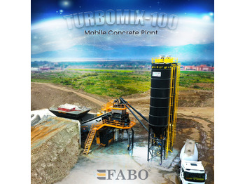 Νέα Εργοστάσιο σκυροδέματος FABO TURBOMIX-100 Mobile Concrete Batching Plant: φωτογραφία 1