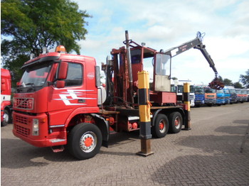 Volvo FM 12 420 6x6 manual with crane - Δασική ρυμούλκα