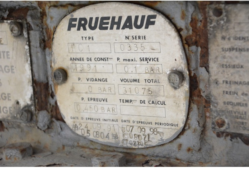 Επικαθήμενο βυτίο Fruehauf Bitumen tank trailer: φωτογραφία 7