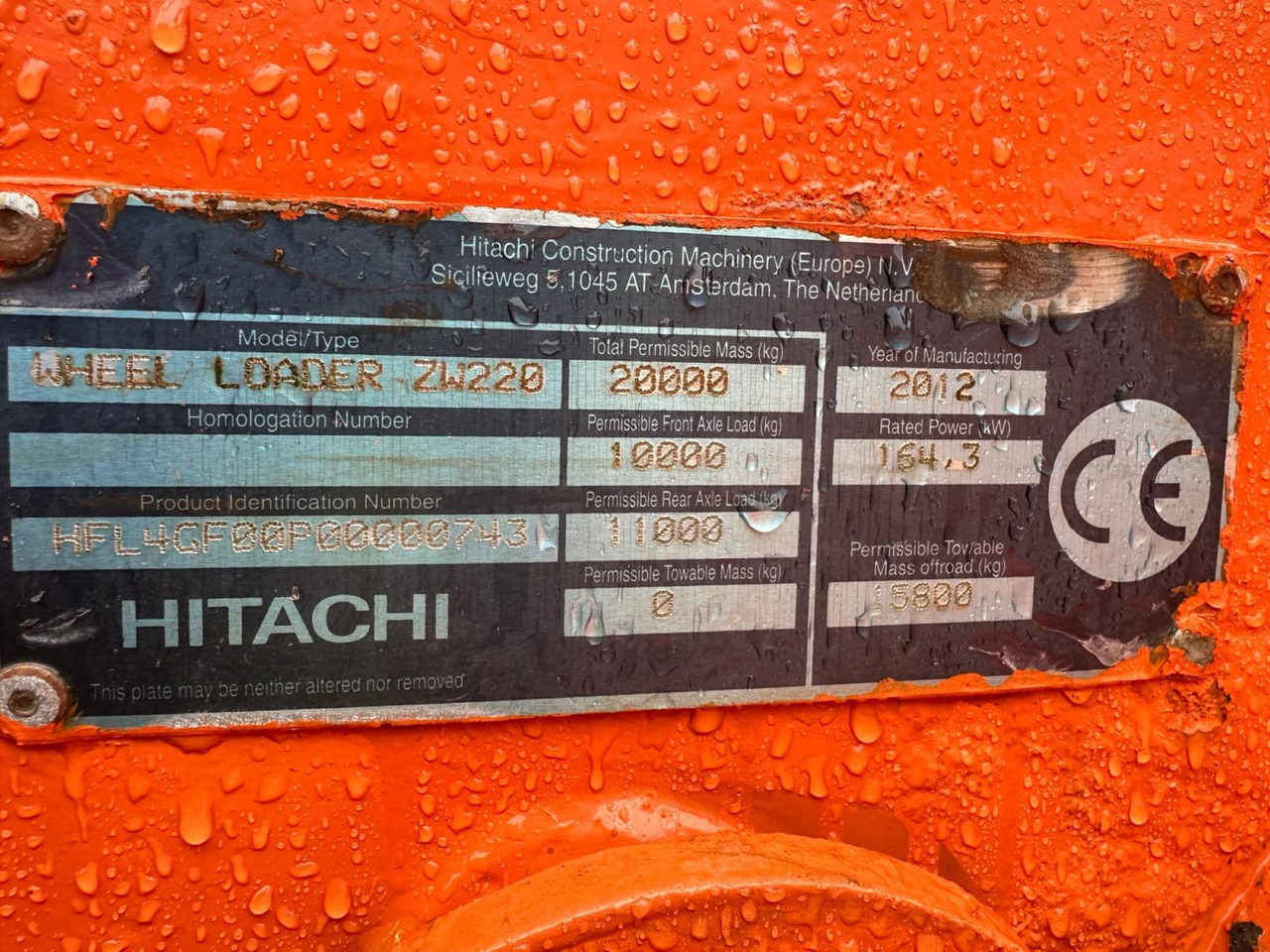 Ελαστιχοφόρος φορτωτής HITACHI ZW220-6: φωτογραφία 12