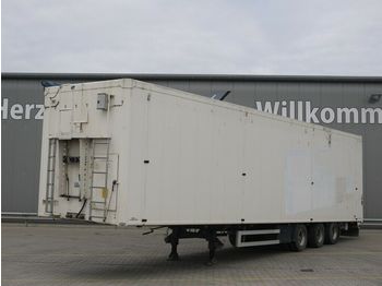 Επικαθήμενο μεταφορική βουτσάς H & W WDK SS38 Auflieger Schubboden, Rollplane: φωτογραφία 1
