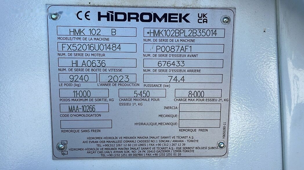 Φορτωτής εκσκαφέας Hidromek HMK 102B Supra K4 - Euro5: φωτογραφία 28