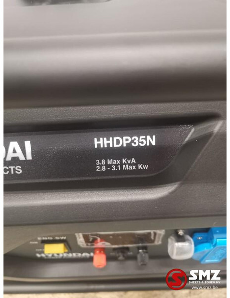 Νέα Βιομηχανική γεννήτρια Hyundai Stroomgroep Hyundai HHDP35N 3.1KW: φωτογραφία 5