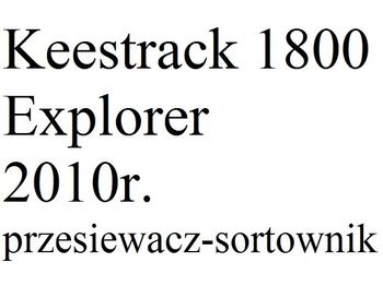 Διαλογής KEESTRACK 1800 Explorer: φωτογραφία 1