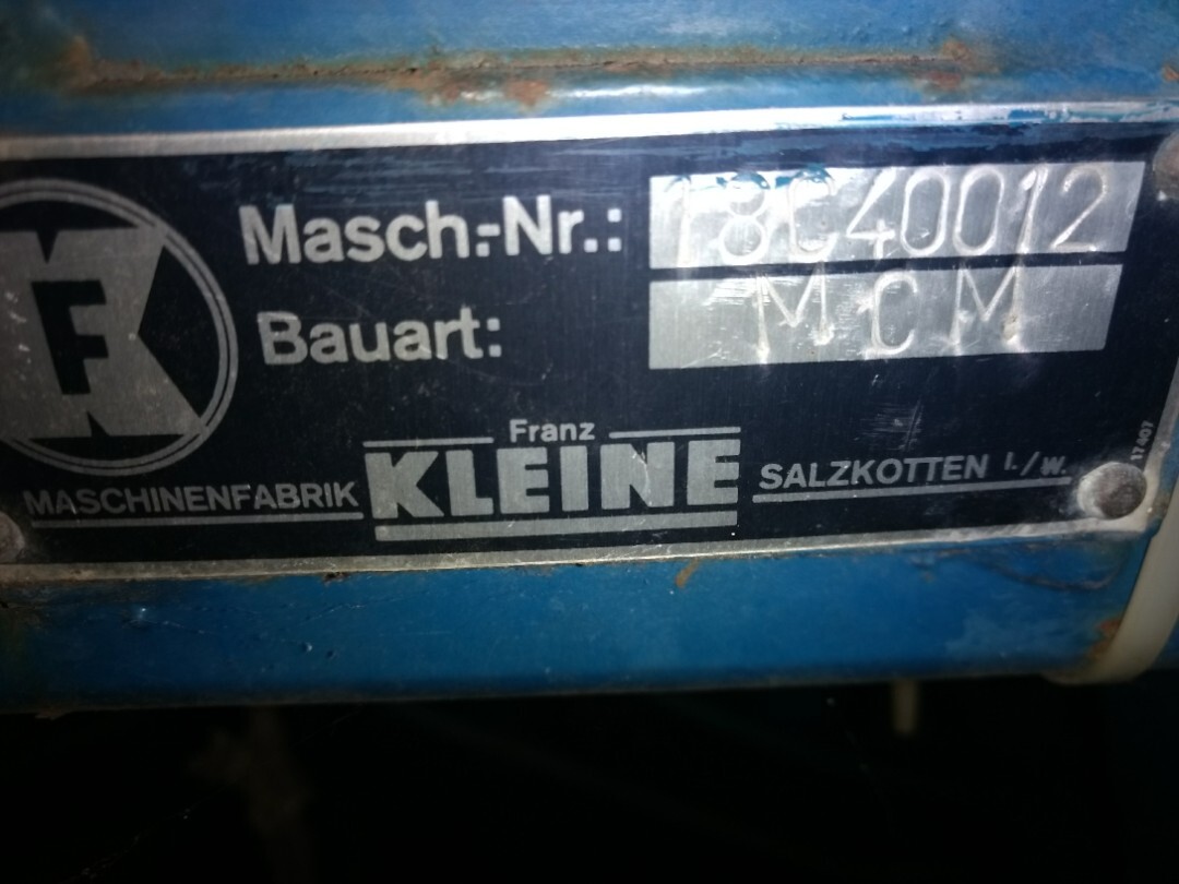 Σπαρτική μηχανή Kleine MCM 6 RHG: φωτογραφία 8