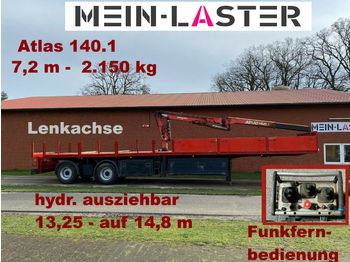 Επικαθήμενο πλατφόρμα/ Καρότσα Kran Atlas 140.1  2.150 kg- 7,2 m * Funk FB: φωτογραφία 1