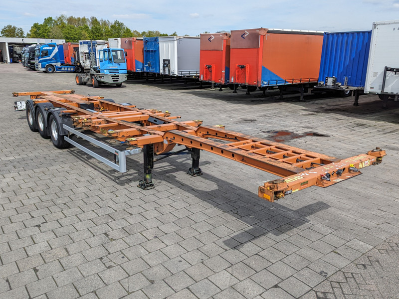 Επικαθήμενο μεταφοράς εμπορευματοκιβωτίων/ Κινητό αμάξωμα Krone SD 27 3-Assen BPW - LiftAxle - DiscBrakes - 5510kg - All Sorts off Containers - 07/2024APK (O1853): φωτογραφία 5