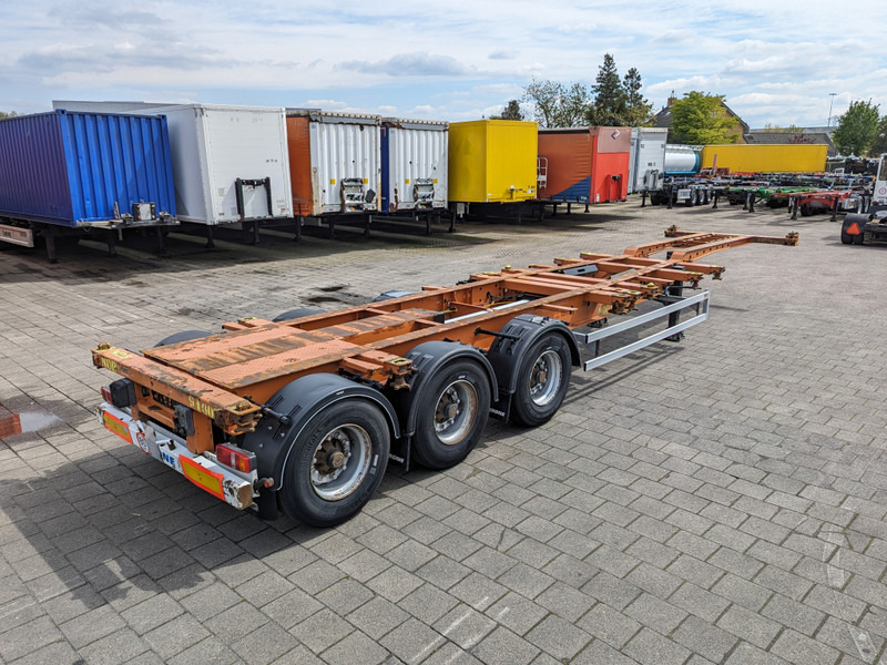 Επικαθήμενο μεταφοράς εμπορευματοκιβωτίων/ Κινητό αμάξωμα Krone SD 27 3-Assen BPW - LiftAxle - DiscBrakes - 5510kg - All Sorts off Containers - 07/2024APK (O1853): φωτογραφία 4