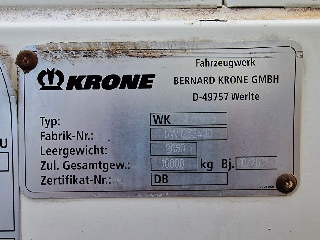 Κλειστά aμάξωμα Krone WK 7.3 RSTG / Textil / Koffer / Rolltor: φωτογραφία 18
