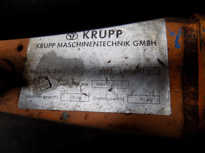 Μηχάνημα διάτρησης Krupp boorhamer boorhamer: φωτογραφία 4