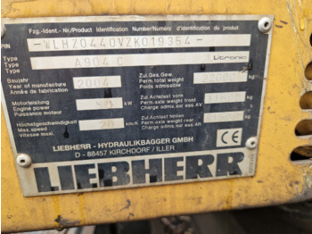 LIEBHERR A904C  - Μηχάνημα Διαχείρισης Υλικών: φωτογραφία 2