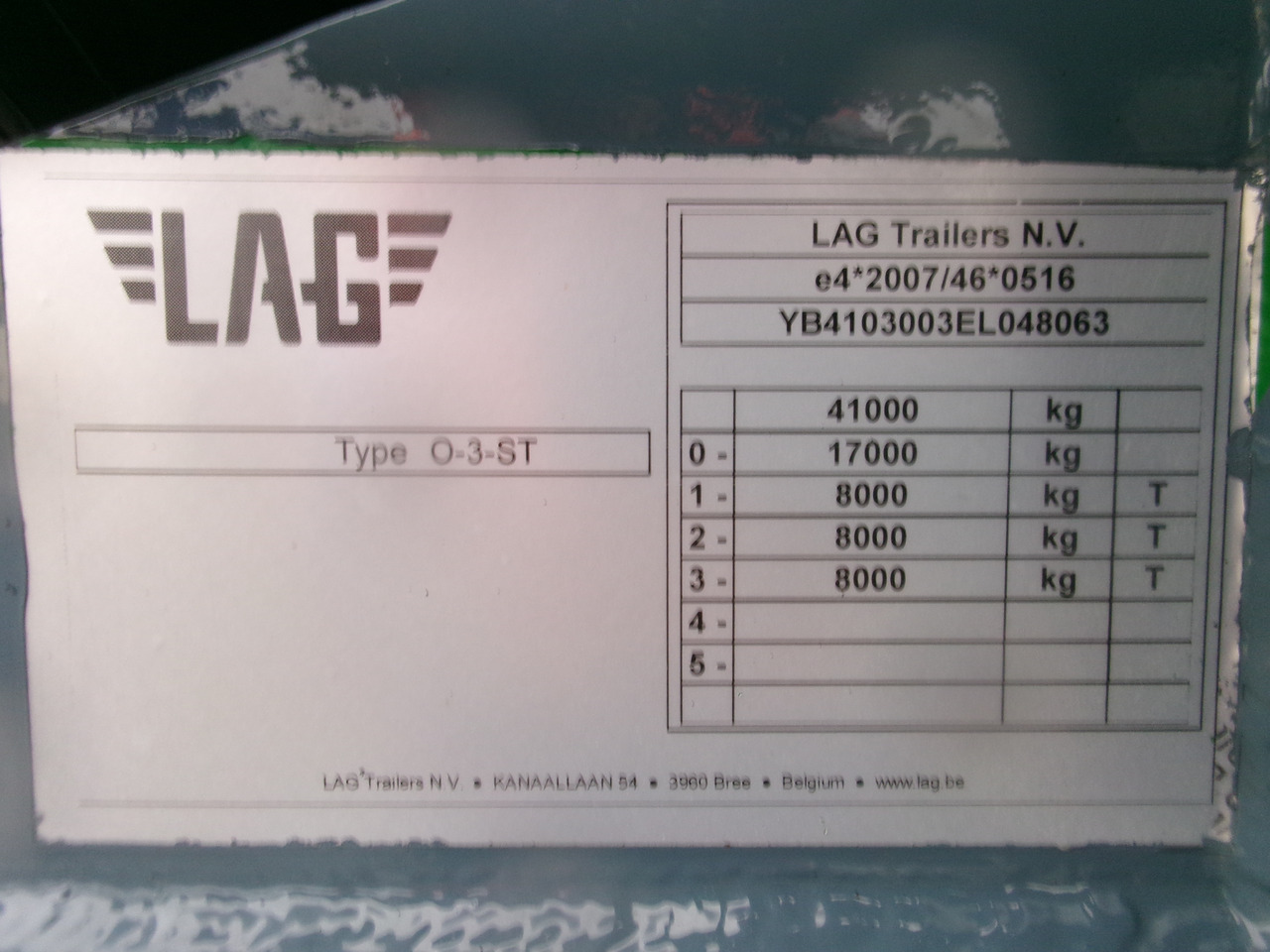Επικαθήμενο βυτίο για τη μεταφορά καυσίμων L.A.G. Fuel tank alu 44.5 m3 / 6 comp + pump: φωτογραφία 25