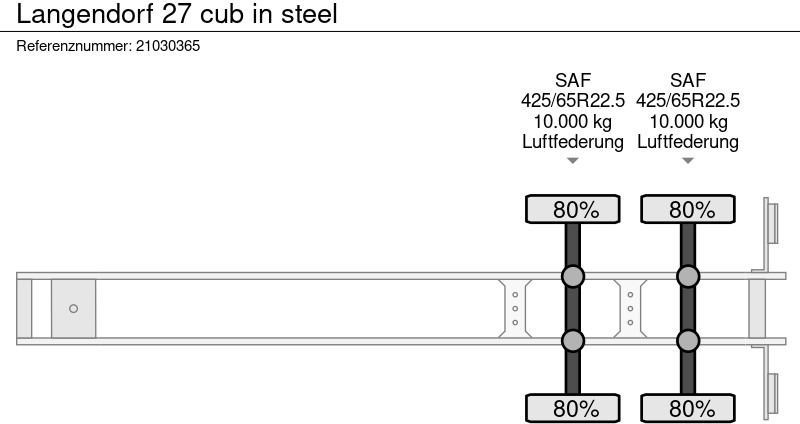 Επικαθήμενο ανατρεπόμενο Langendorf 27 cub in steel: φωτογραφία 10