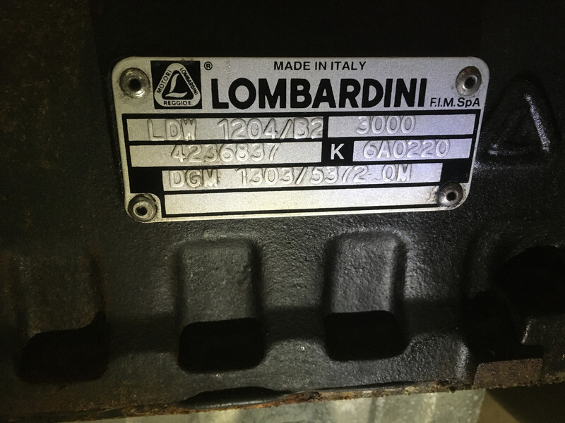 Βιομηχανική γεννήτρια Lombardini LDW1204/B2 GENERATOR 16 KVA USED: φωτογραφία 6