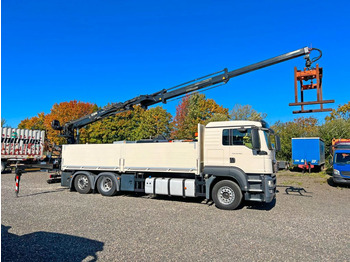 Φορτηγό με γερανό MAN 26.480 6X2 Baustoff mit Kran HIAB Top Zustand: φωτογραφία 1