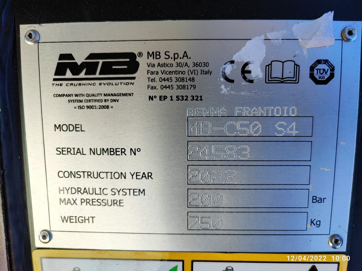 Κουβάς για Κατασκευή μηχανήματα MB CRUSHER C50: φωτογραφία 6