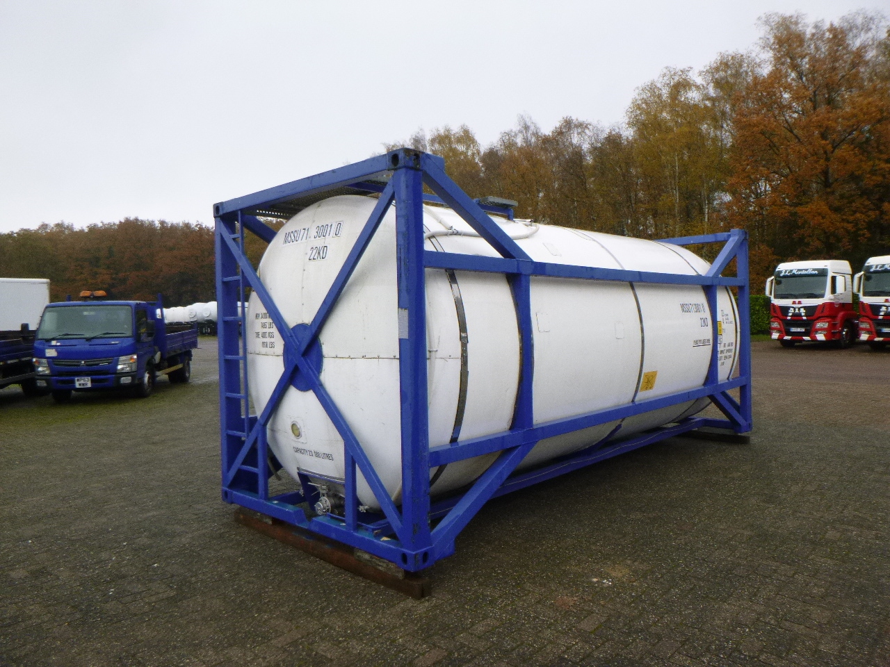 Εμπορευματοκιβώτιο-δεξαμενή, Επικαθήμενο M Engineering Chemical tank container inox 20 ft / 23 m3 / 1 comp: φωτογραφία 4