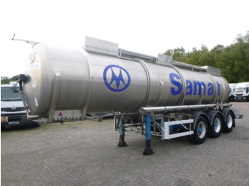 Επικαθήμενο βυτίο για τη μεταφορά χημικών ουσιών Magyar Chemical tank inox 21.2 m3 / 1 comp / L10CH (nitric acid): φωτογραφία 1