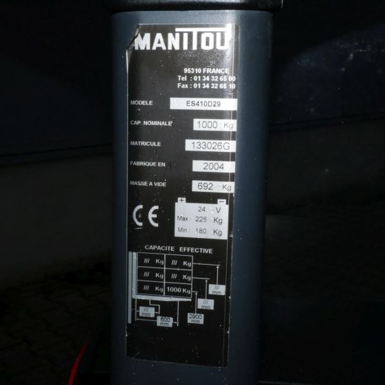 Μηχάνημα στοίβαξης Manitou ES410D29: φωτογραφία 9