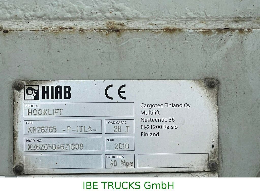 Φορτηγό φόρτωσης γάντζου Mercedes-Benz Actros 4448 10x4, E5, EPS, MP3, Hiab Hooklift: φωτογραφία 6