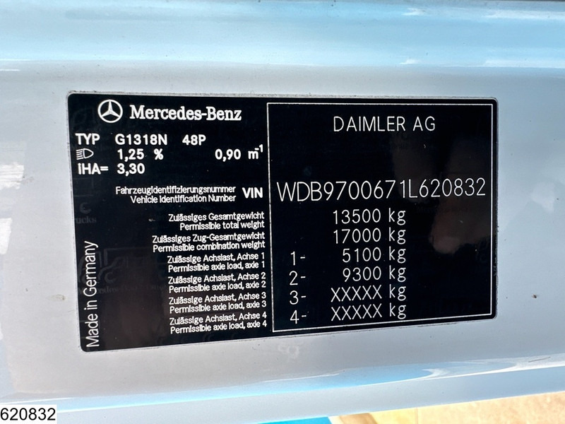 Φορτηγό κόφα Mercedes-Benz Atego 1318 EURO 5, Manual: φωτογραφία 6