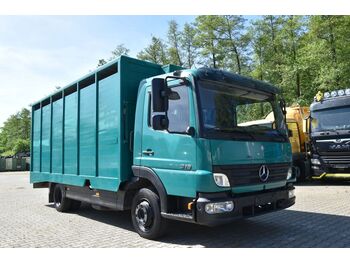 Φορτηγό μεταφορά ζώων Mercedes-Benz Atego 2 818 Vieh Alu 1-Stock 11m³ Rampe,Winde: φωτογραφία 1