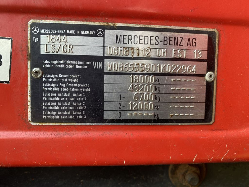 Τράκτορας Mercedes-Benz SK 1844 V8 | HYDROLIC | RETARDER | MANUEL GEAR | HUB REDUCTION |: φωτογραφία 17