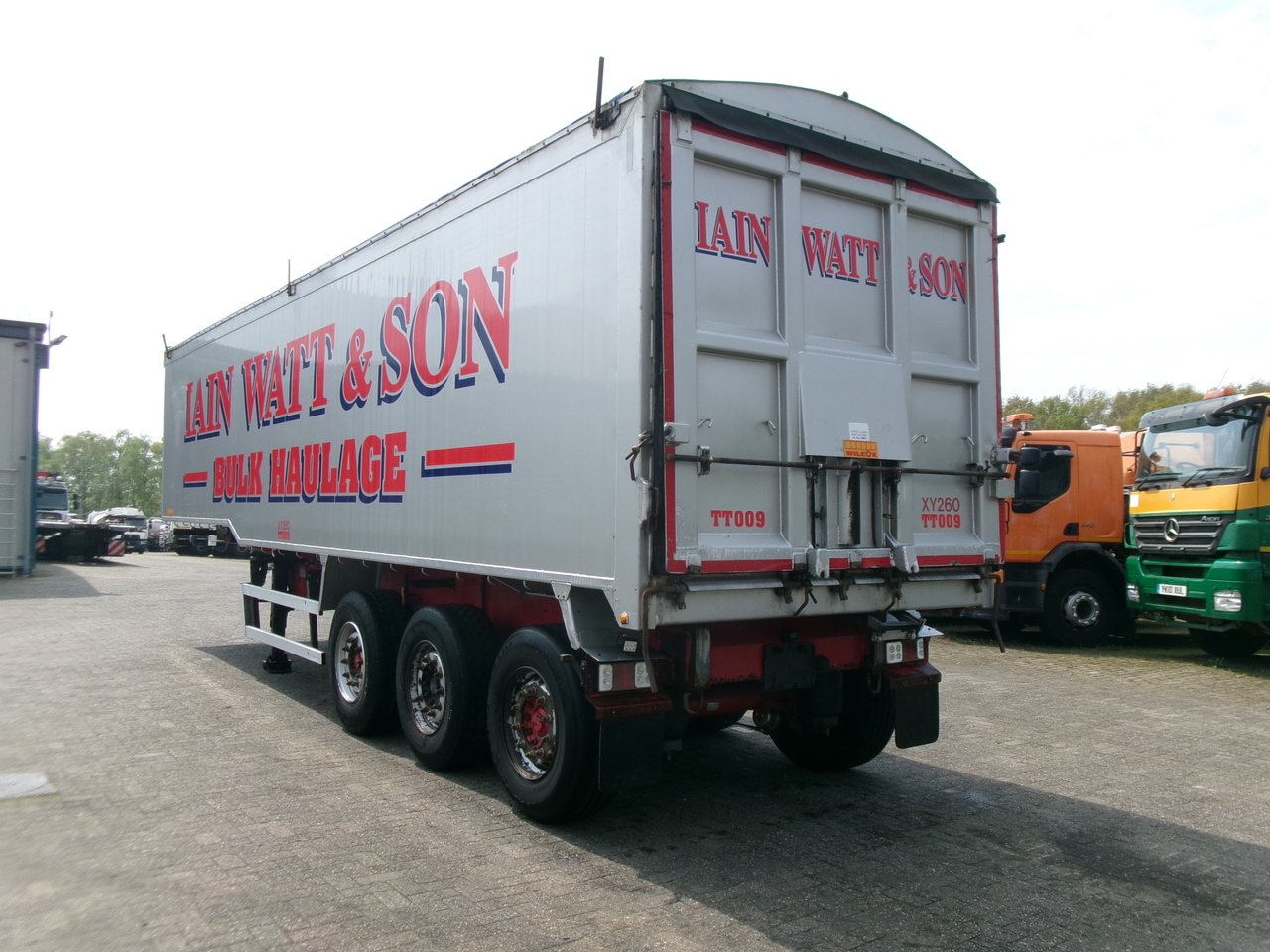 Επικαθήμενο ανατρεπόμενο Montracon Tipper trailer alu 55 m3 + tarpaulin: φωτογραφία 3