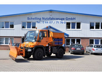 UNIMOG U 400 Winterdienst Schneeschild Sole+Salz Streuer - Κοινοτικο όχημα/ Ειδικό όχημα