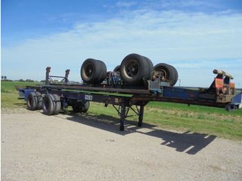 Επικαθήμενο μεταφοράς εμπορευματοκιβωτίων/ Κινητό αμάξωμα Netam 40 FT gooseneck chassis Steel suspension 8 tyres: φωτογραφία 1