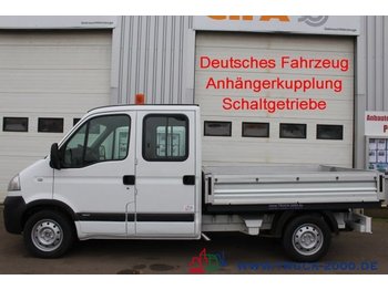 Μικρό φορτηγό με καρότσα, Διπλοκάμπινο ελαφρύ επαγγελματικό Opel Movano 2.5 CDTI-7 Sitzer-AHK-Nur 67 TKm Schalter: φωτογραφία 1