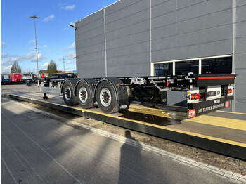Νέα Επικαθήμενο μεταφοράς εμπορευματοκιβωτίων/ Κινητό αμάξωμα Pacton containerchassis met uitschuiftafel | 40ft. | 45 ft.: φωτογραφία 1