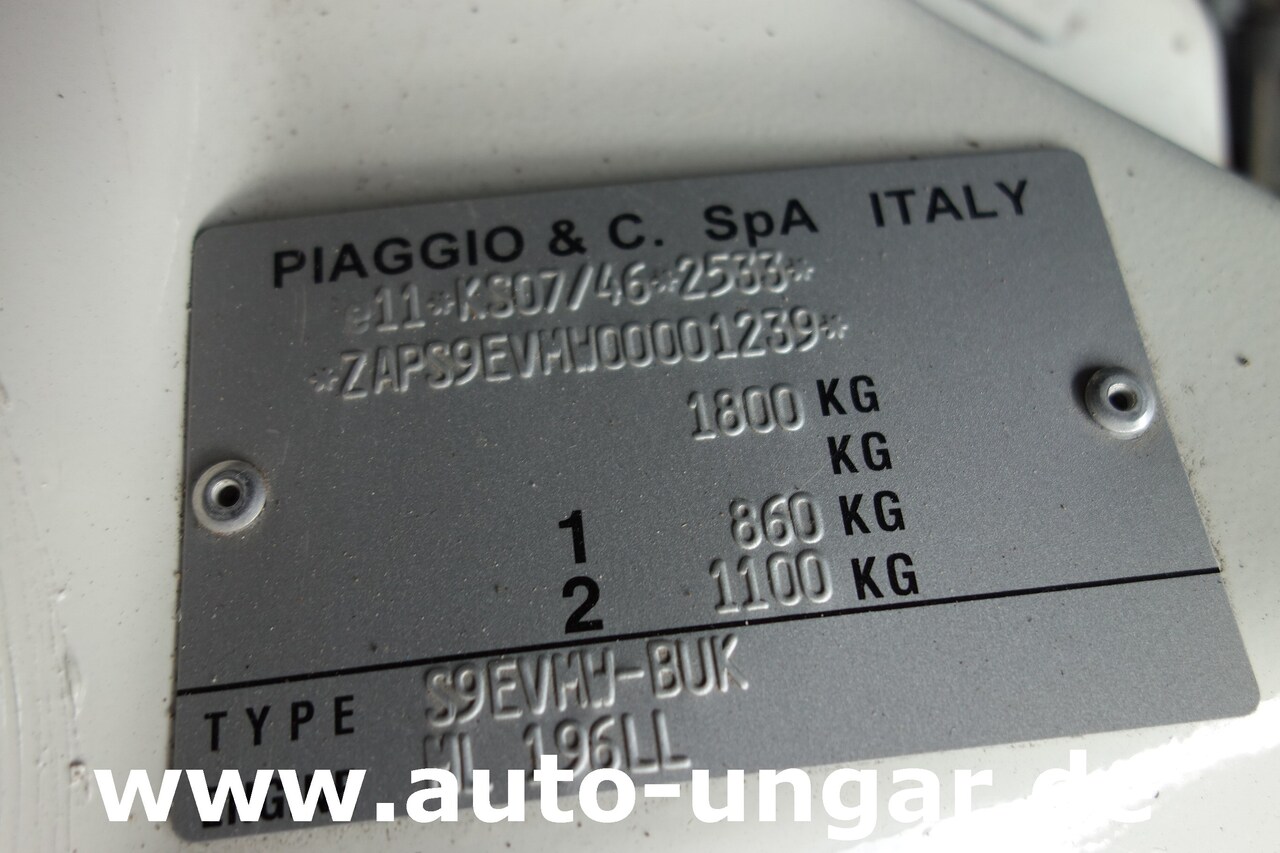 Μικρό βαν, Ηλεκτρικό van Piaggio Porter Electric Extra Kastenwagen Elektro Dachträger: φωτογραφία 18