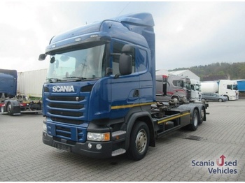 Φορτηγό μεταφοράς εμπορευματοκιβωτίων/ Κινητό αμάξωμα SCANIA R 410 LB6x2*4 MNB Lenk Liftachse: φωτογραφία 1