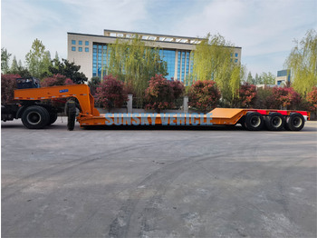 Νέα Επικαθήμενο με χαμηλό δάπεδο για τη μεταφορά βαρέως εξοπλισμού SUNSKY 3 Axle 70 Tons detachable gooseneck lowbed trailer: φωτογραφία 4